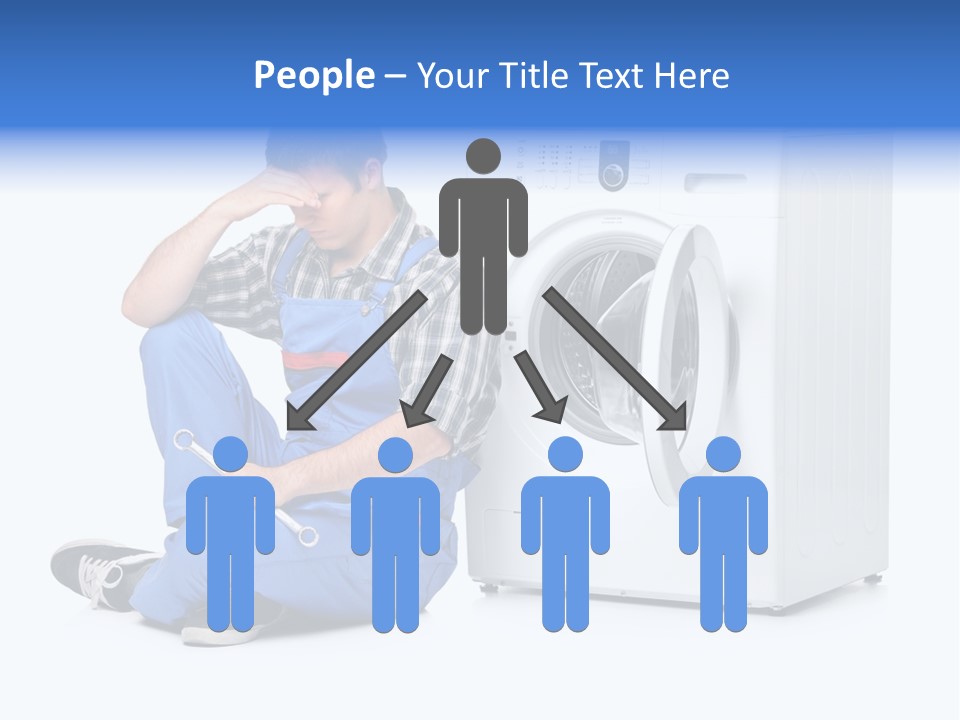 Young Dungarees Desperate PowerPoint Template