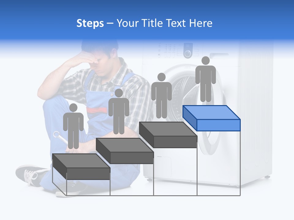 Young Dungarees Desperate PowerPoint Template