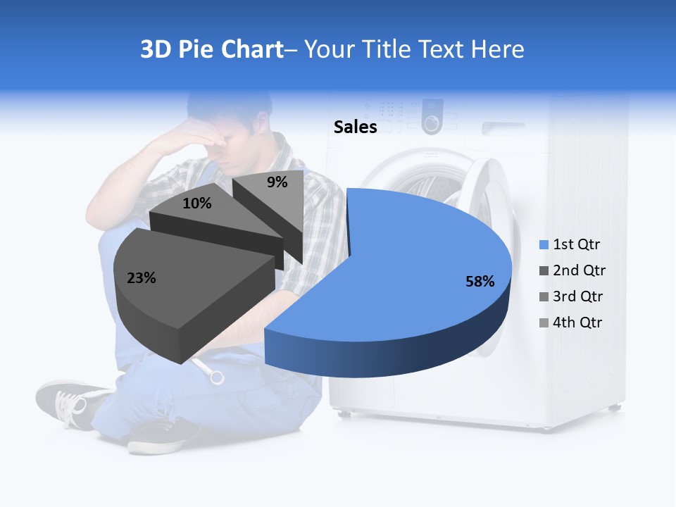 Young Dungarees Desperate PowerPoint Template