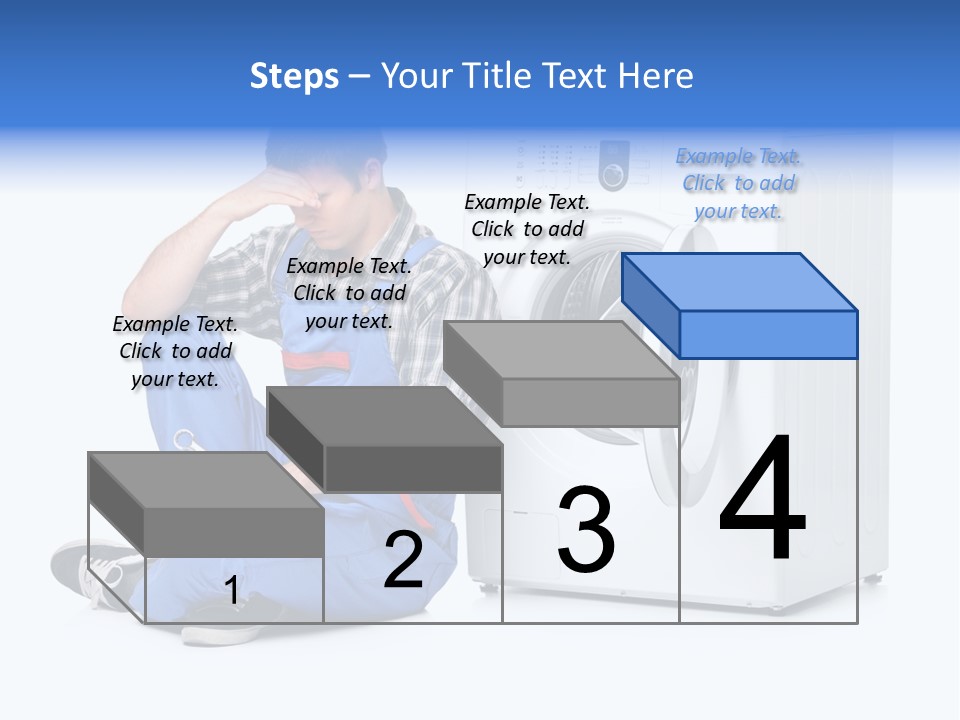 Young Dungarees Desperate PowerPoint Template