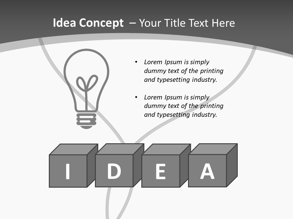 Love Audio Cord PowerPoint Template