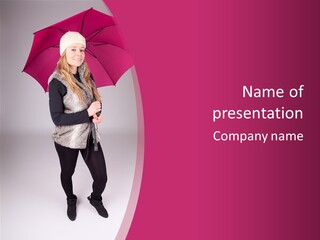 Young Cap Model PowerPoint Template