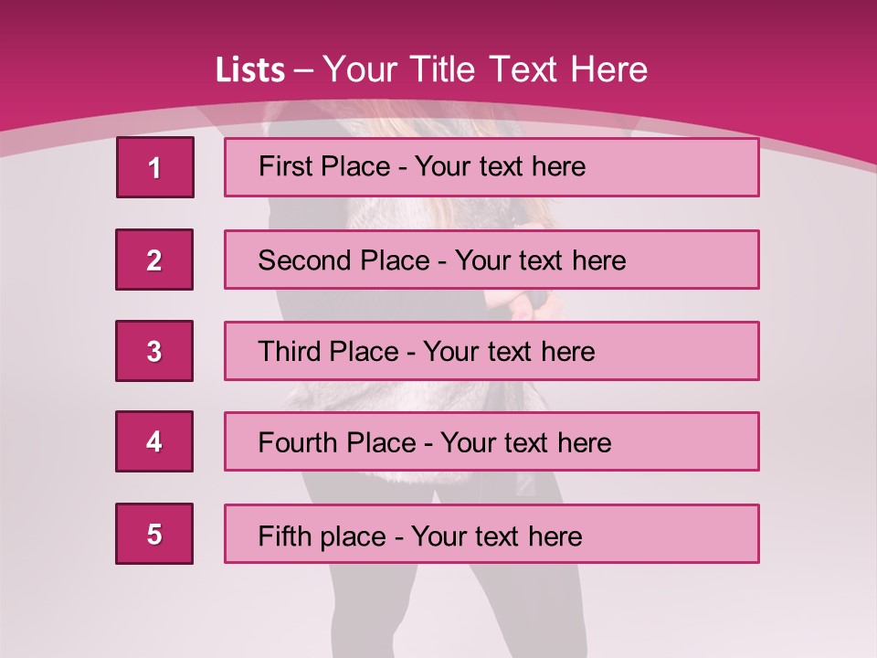 Young Cap Model PowerPoint Template