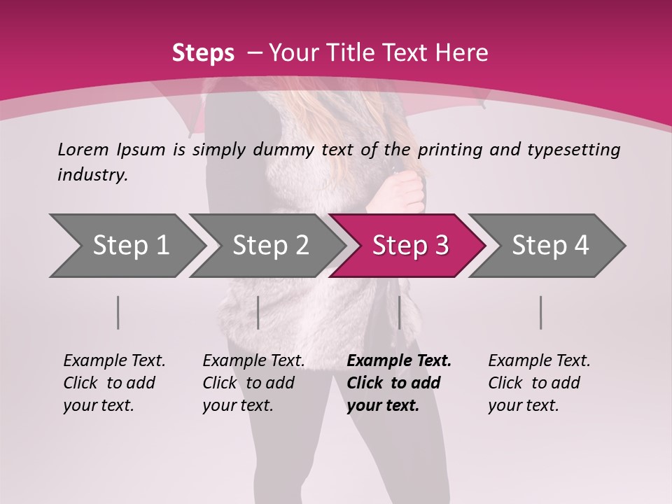 Young Cap Model PowerPoint Template