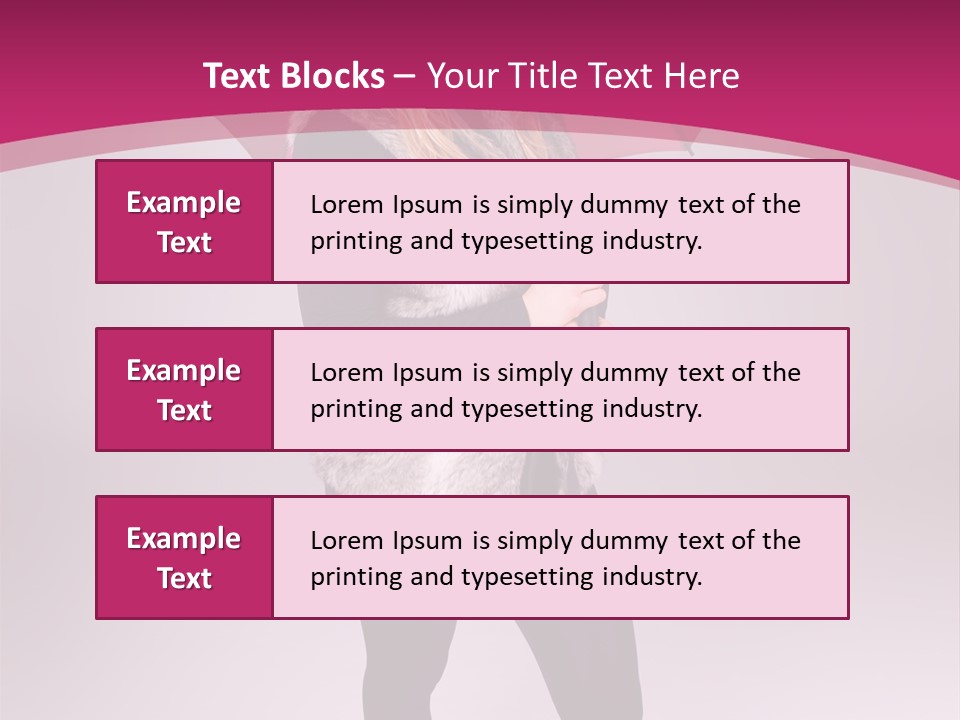 Young Cap Model PowerPoint Template