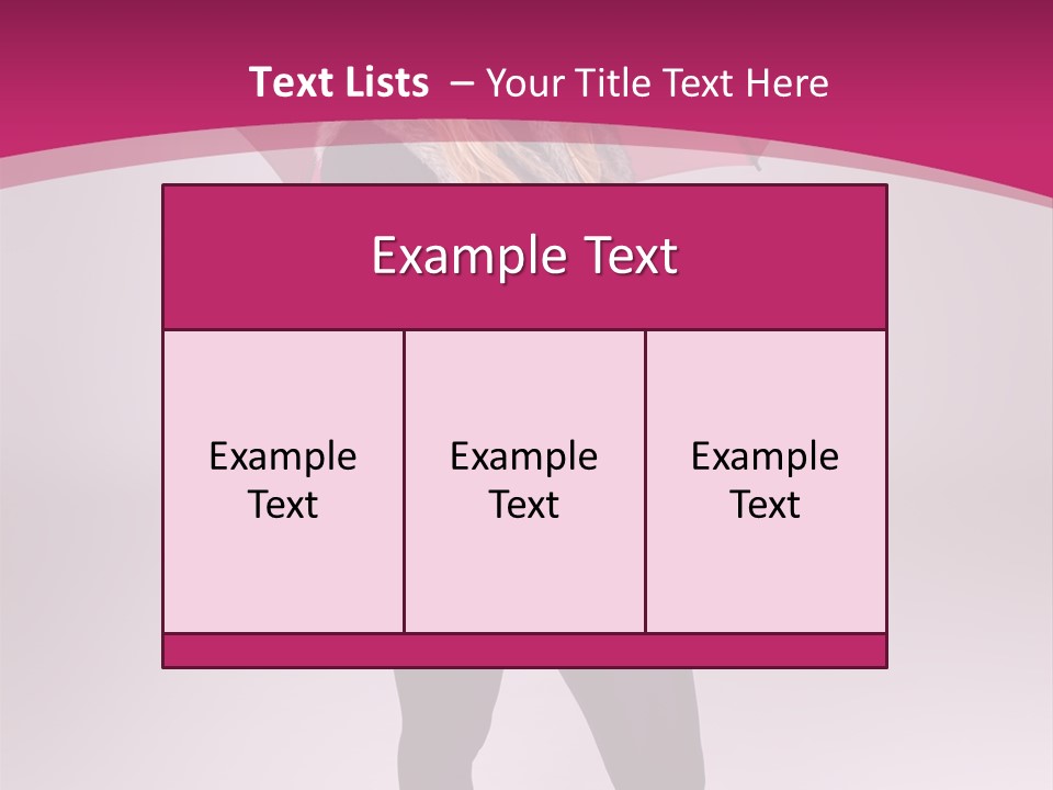 Young Cap Model PowerPoint Template