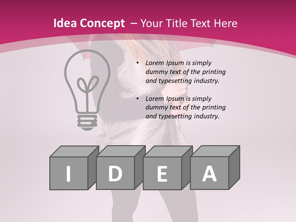 Young Cap Model PowerPoint Template