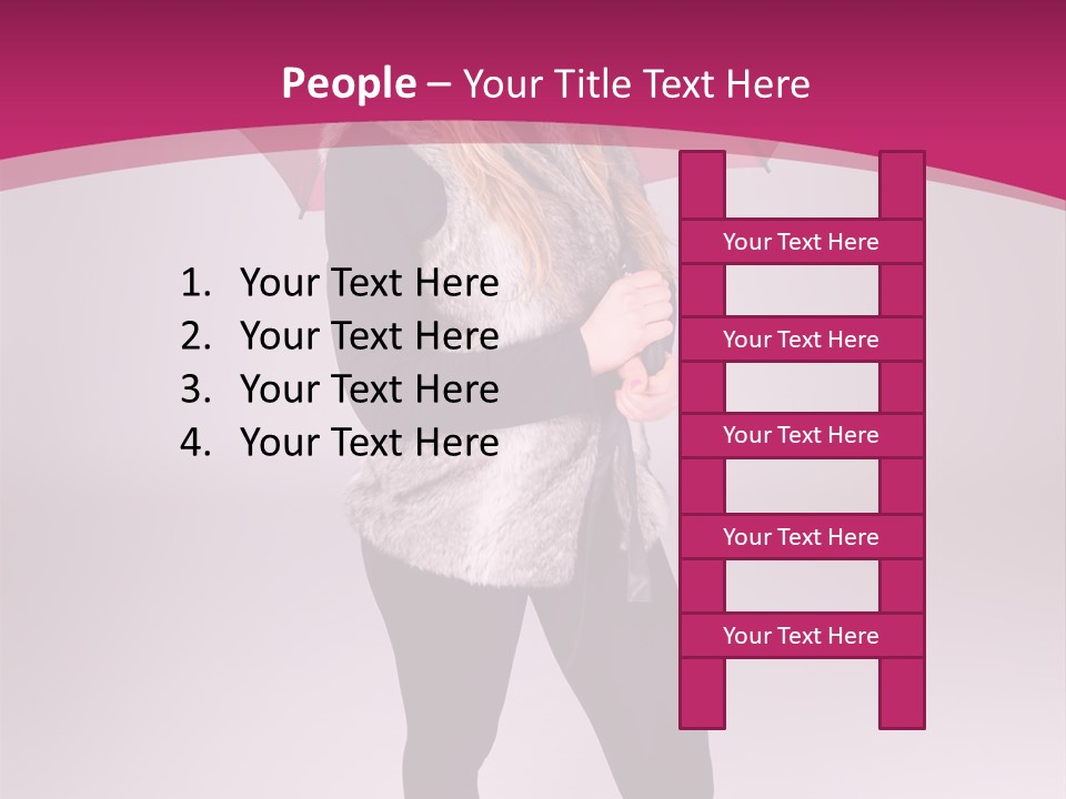 Young Cap Model PowerPoint Template