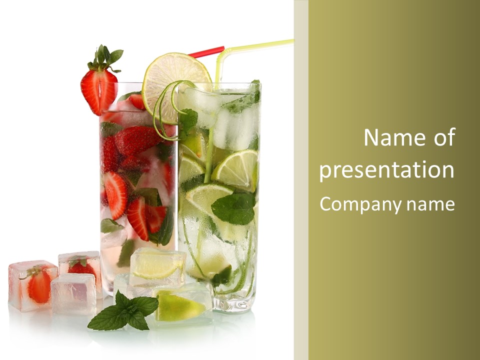 Taste Thirsty Cool PowerPoint Template