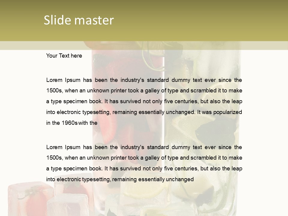 Taste Thirsty Cool PowerPoint Template