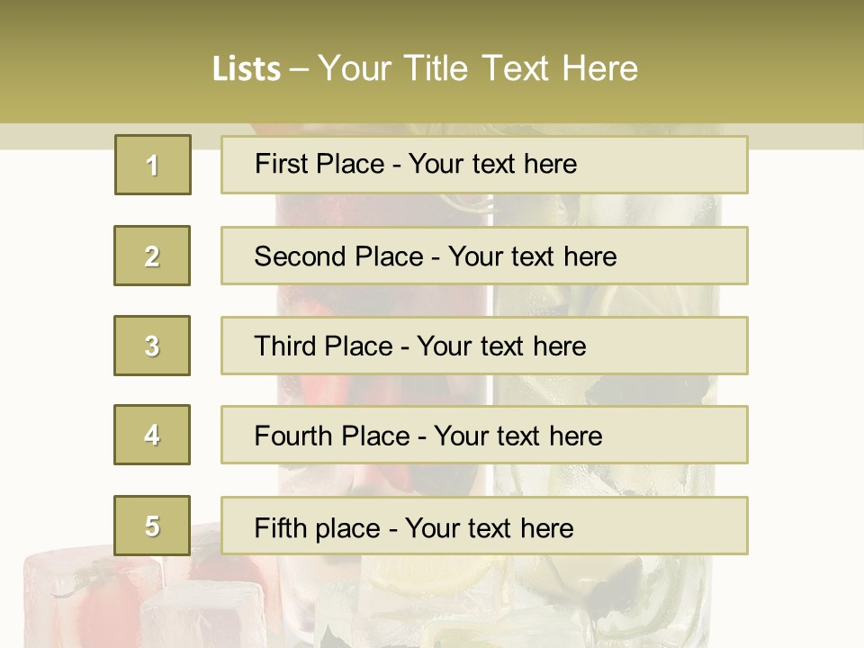 Taste Thirsty Cool PowerPoint Template