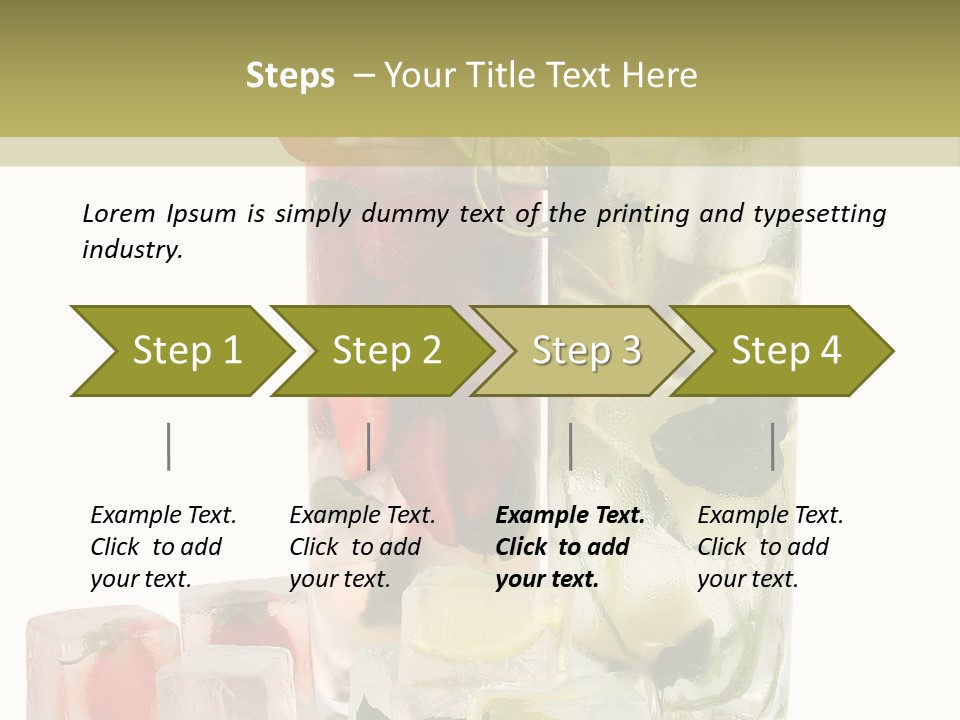 Taste Thirsty Cool PowerPoint Template