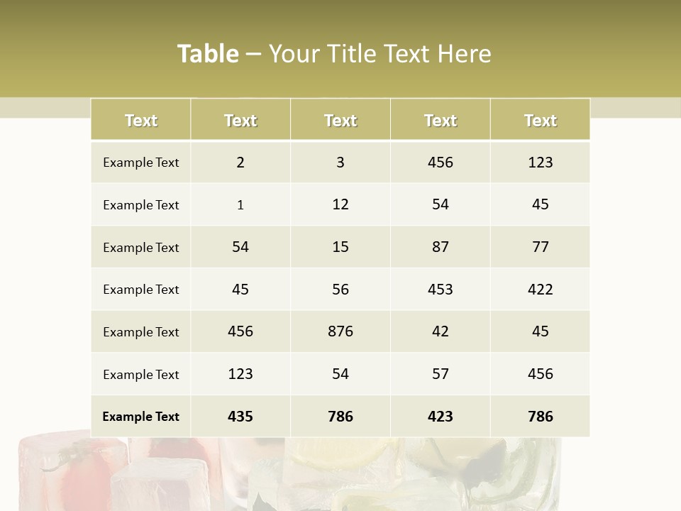 Taste Thirsty Cool PowerPoint Template