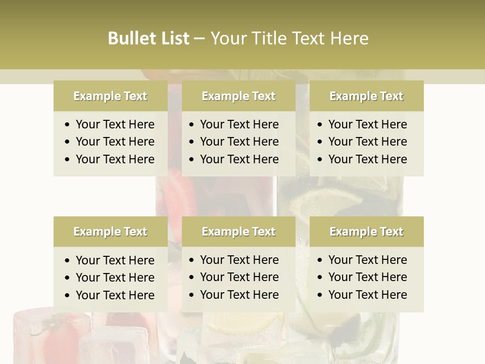 Taste Thirsty Cool PowerPoint Template