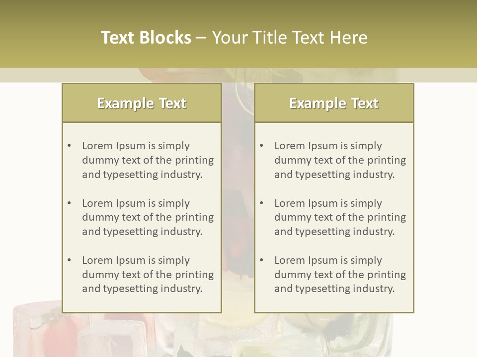 Taste Thirsty Cool PowerPoint Template