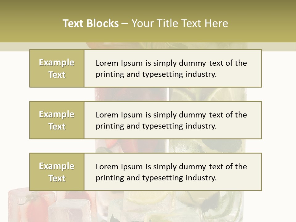 Taste Thirsty Cool PowerPoint Template