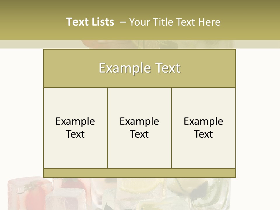 Taste Thirsty Cool PowerPoint Template