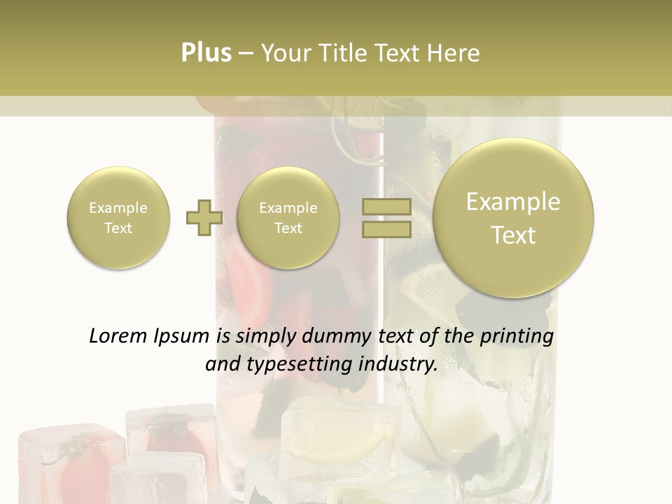 Taste Thirsty Cool PowerPoint Template