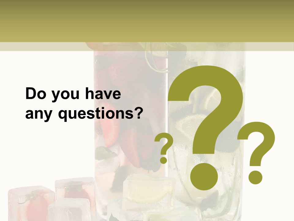 Taste Thirsty Cool PowerPoint Template