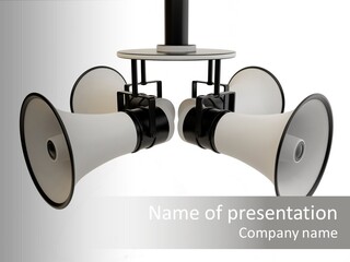 Announcement Audio Powerful PowerPoint Template