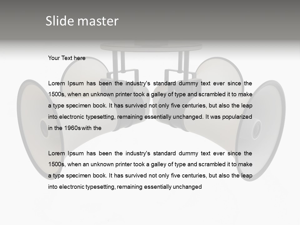 Announcement Audio Powerful PowerPoint Template