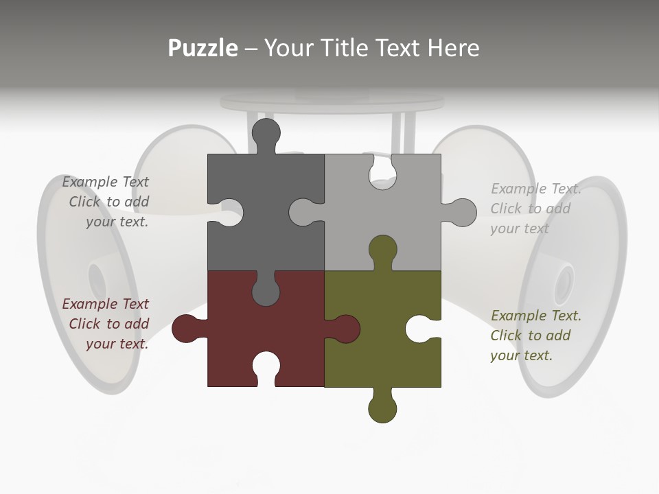 Announcement Audio Powerful PowerPoint Template