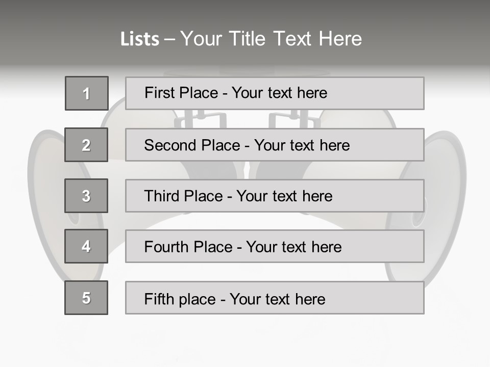 Announcement Audio Powerful PowerPoint Template