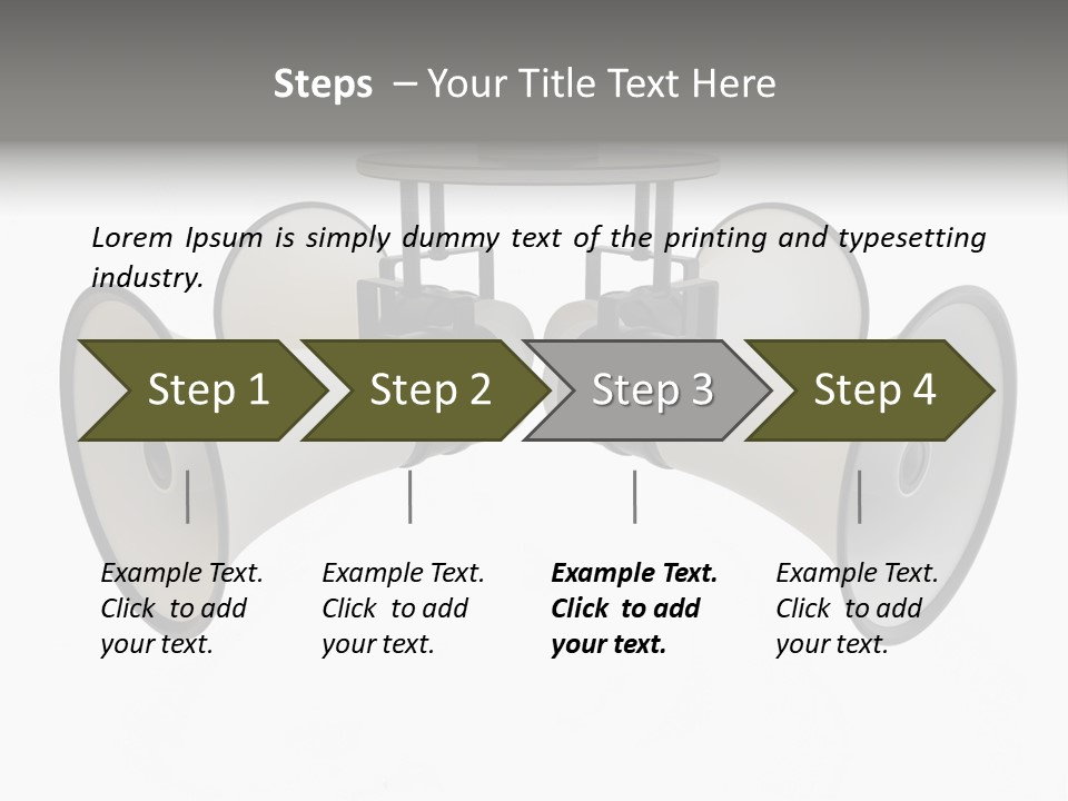 Announcement Audio Powerful PowerPoint Template
