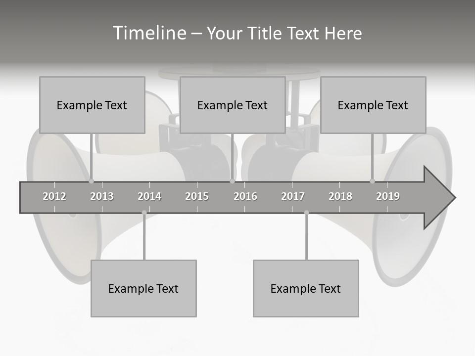 Announcement Audio Powerful PowerPoint Template