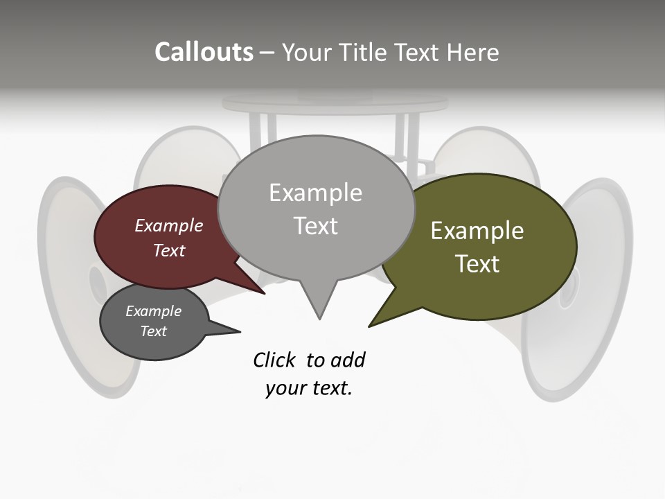 Announcement Audio Powerful PowerPoint Template