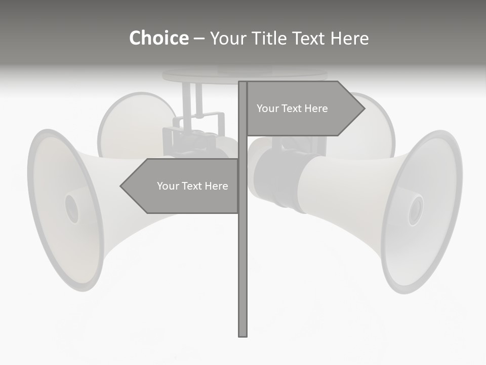 Announcement Audio Powerful PowerPoint Template
