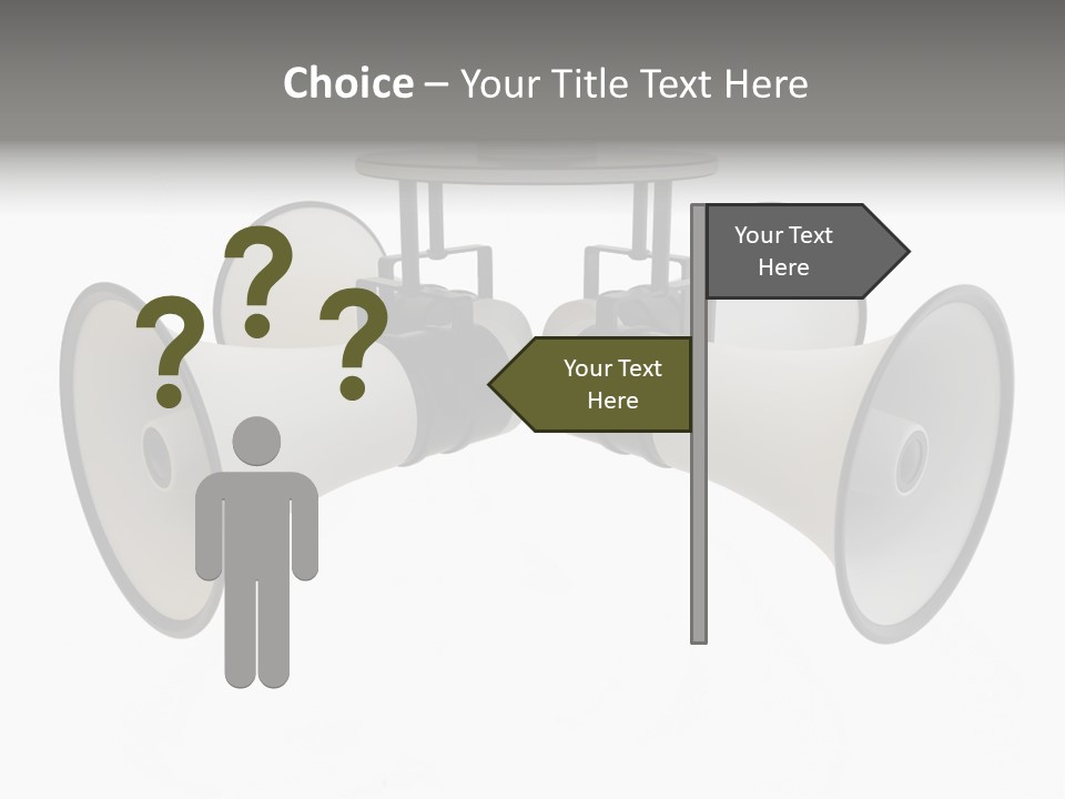 Announcement Audio Powerful PowerPoint Template
