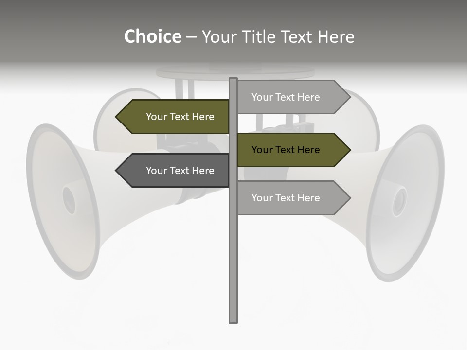 Announcement Audio Powerful PowerPoint Template