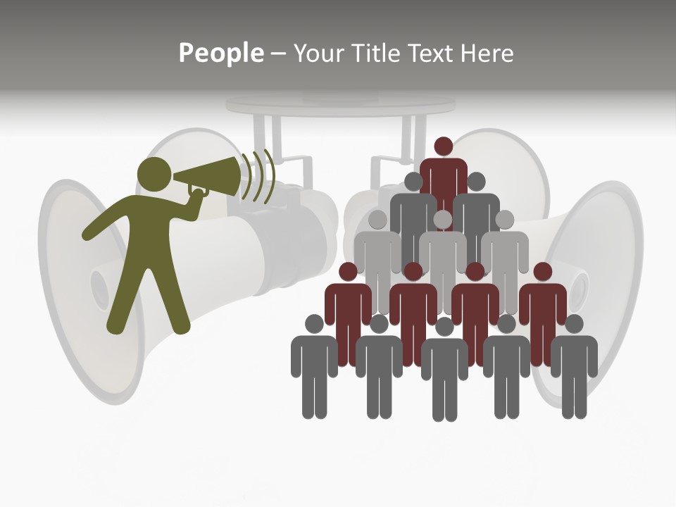 Announcement Audio Powerful PowerPoint Template