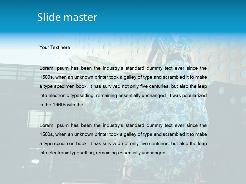 Enjoying Gorgeous Alone PowerPoint Template