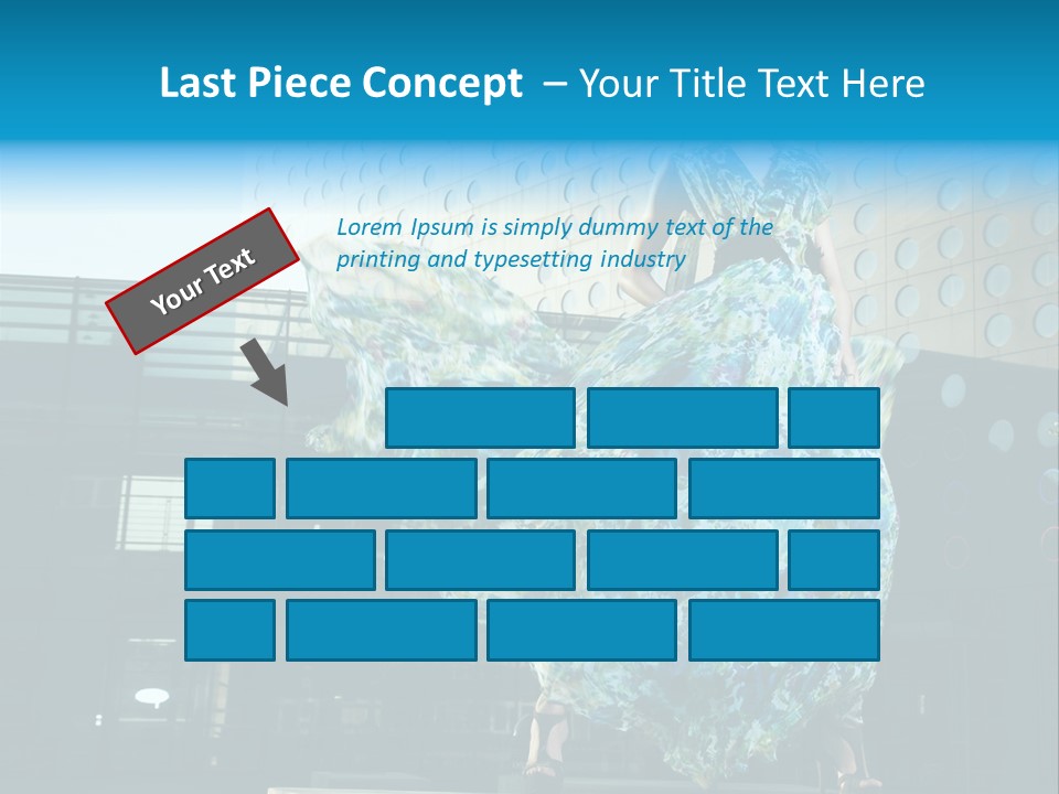 Enjoying Gorgeous Alone PowerPoint Template