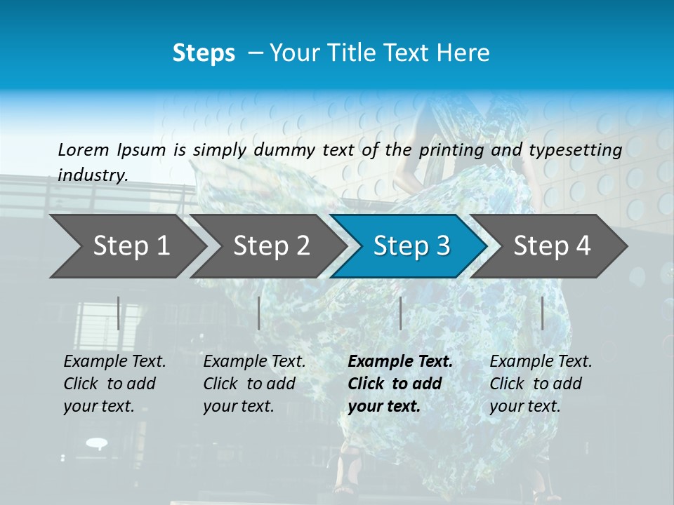 Enjoying Gorgeous Alone PowerPoint Template