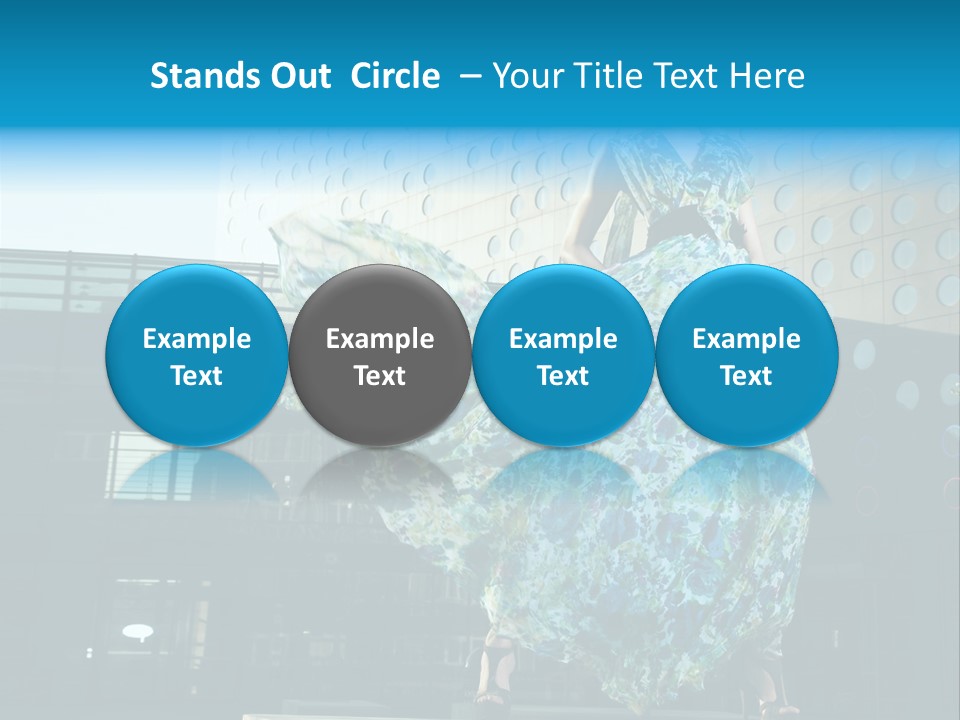 Enjoying Gorgeous Alone PowerPoint Template