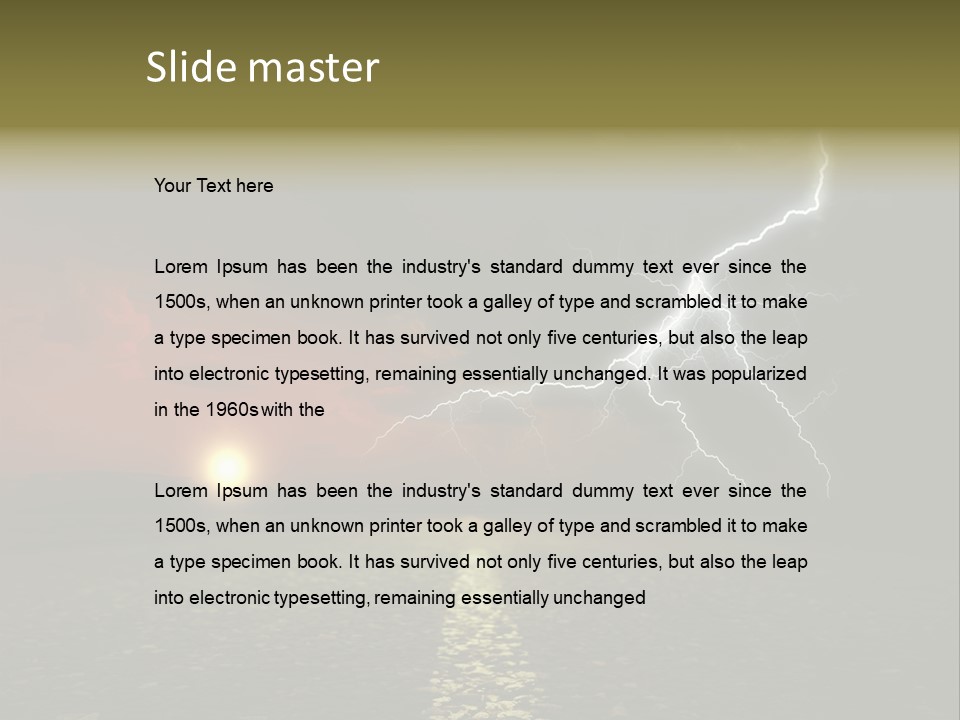 Land Cape Roadway Contra T Country PowerPoint Template