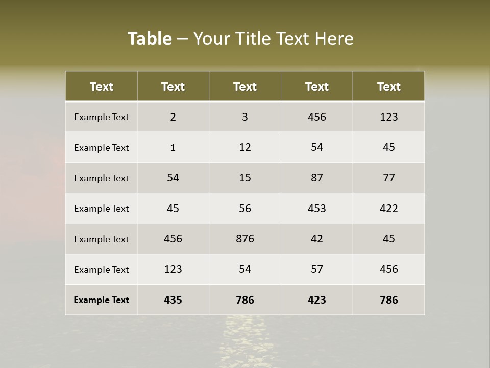 Land Cape Roadway Contra T Country PowerPoint Template