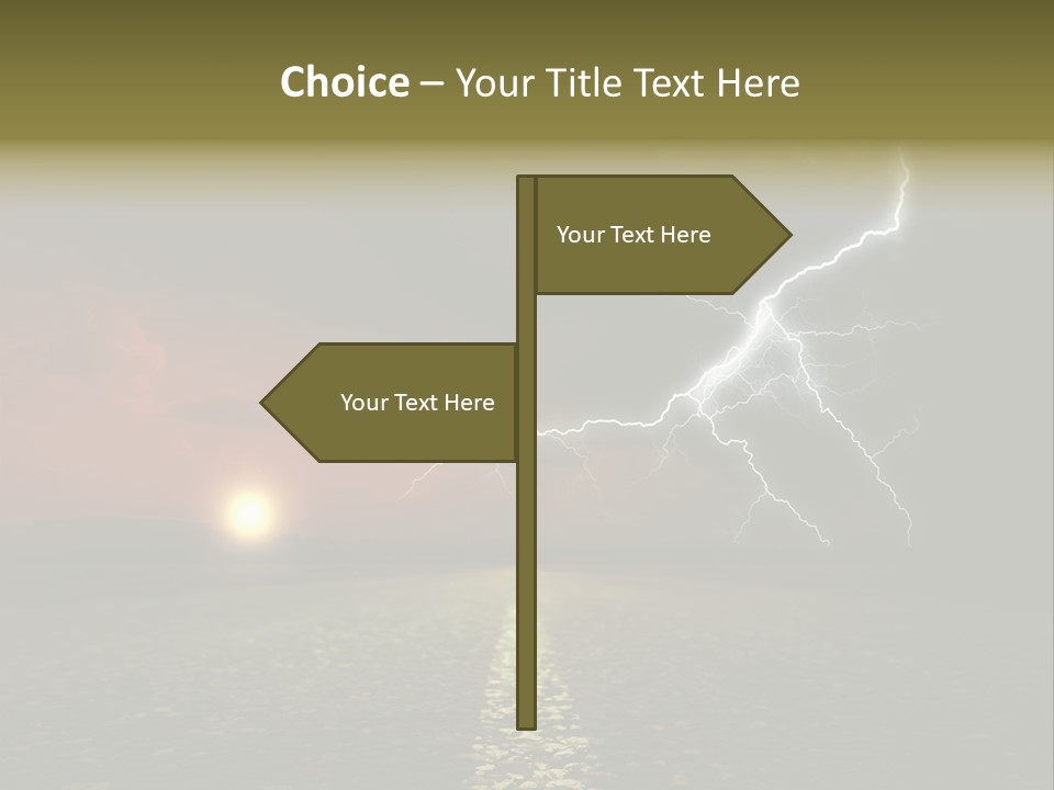 Land Cape Roadway Contra T Country PowerPoint Template