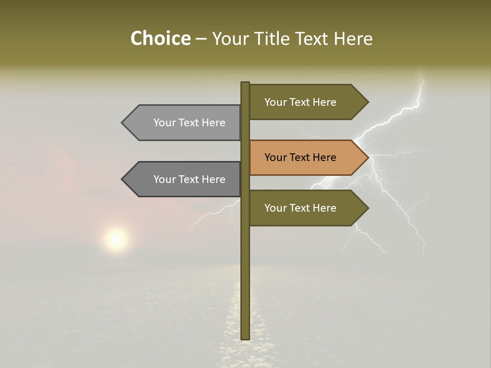 Land Cape Roadway Contra T Country PowerPoint Template
