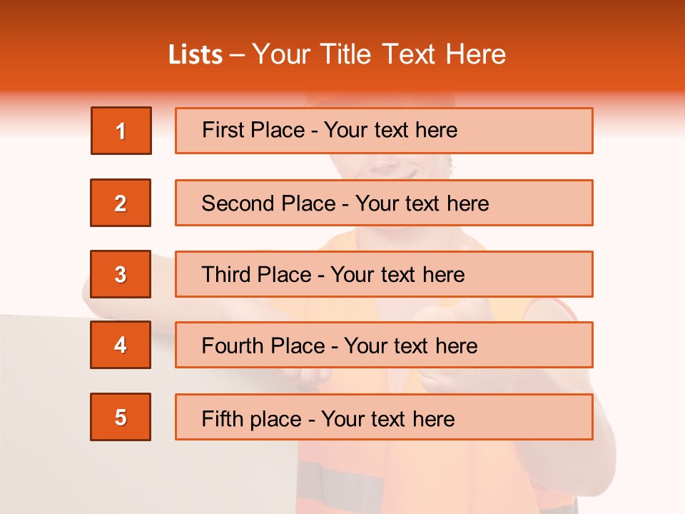 Background Workman Man PowerPoint Template