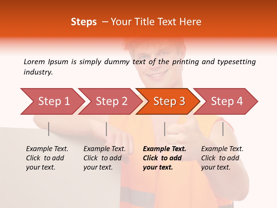 Background Workman Man PowerPoint Template