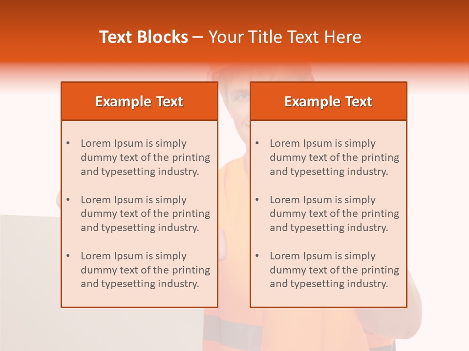 Background Workman Man PowerPoint Template