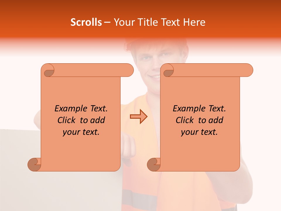 Background Workman Man PowerPoint Template