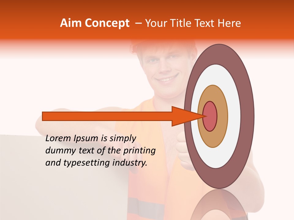 Background Workman Man PowerPoint Template