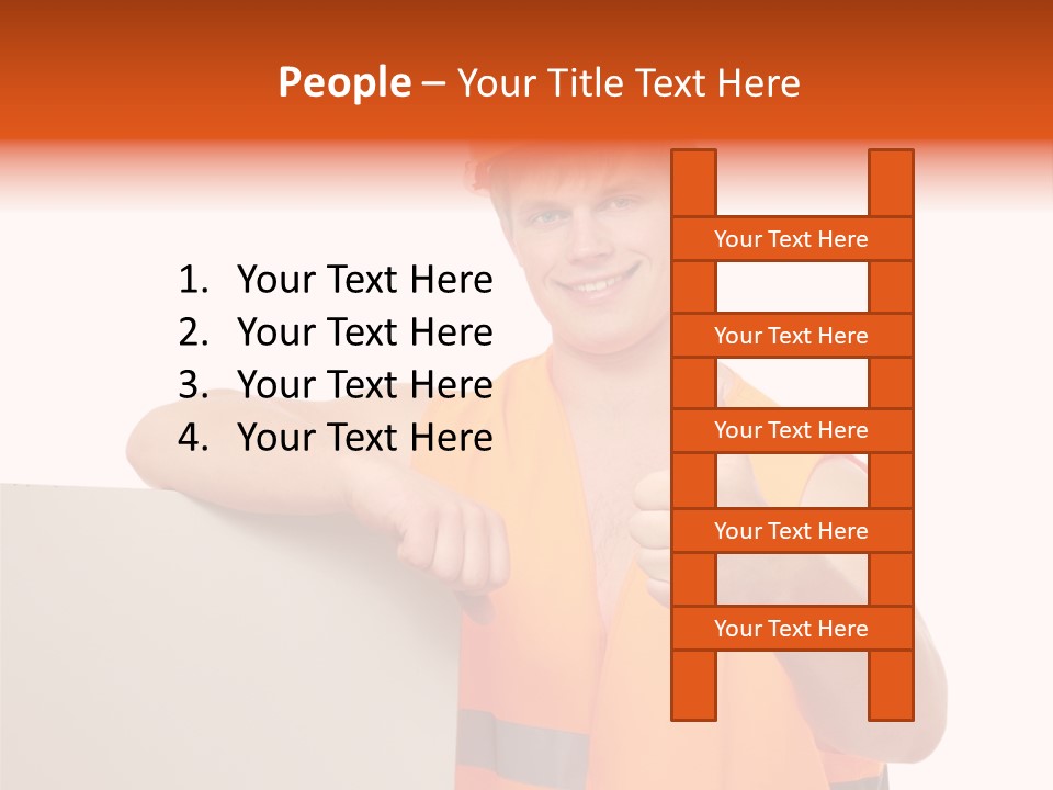 Background Workman Man PowerPoint Template