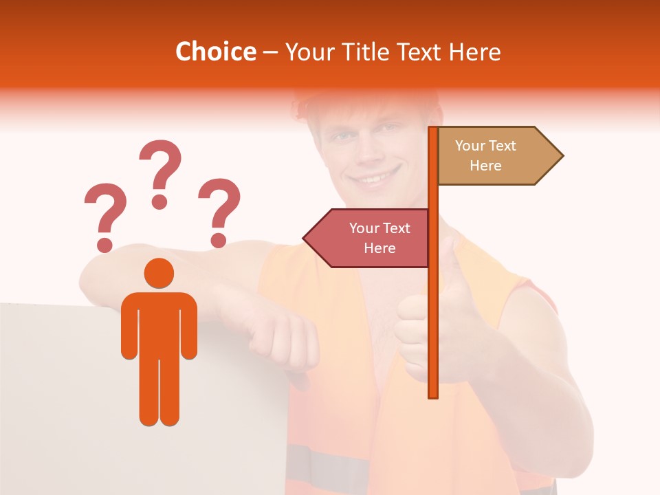 Background Workman Man PowerPoint Template