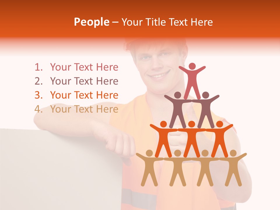 Background Workman Man PowerPoint Template